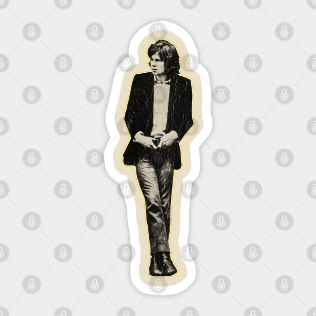 Retro Nick Drake Sticker by MuraiKacerStore